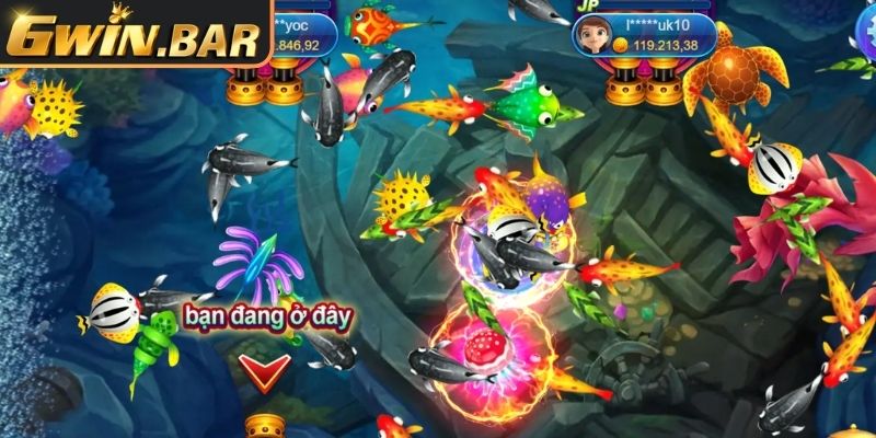 Cách chơi bắn cá đại dương GWIN chọn súng