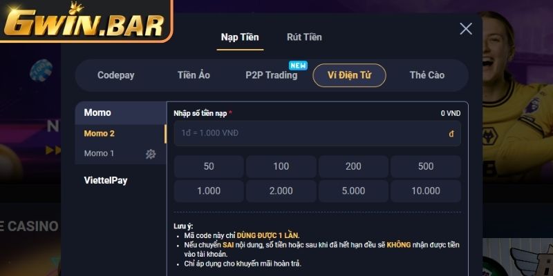Giao dịch qua ví điện tử